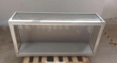 Glasvitrine Wandvitrine 125cm mit Lochwand