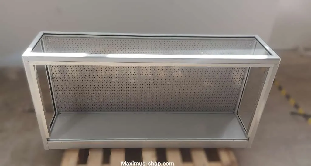 Glasvitrine Wandvitrine 125cm mit Lochwand