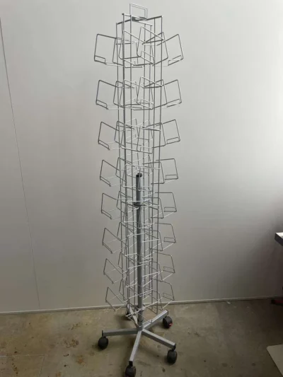 Souvenir & Ansichtskarten Ständer Rondell auf Rollen 182cm