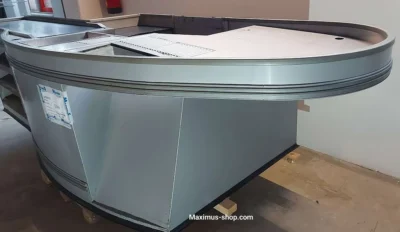 Harr Kassatisch mit Förderband 375cm Grau