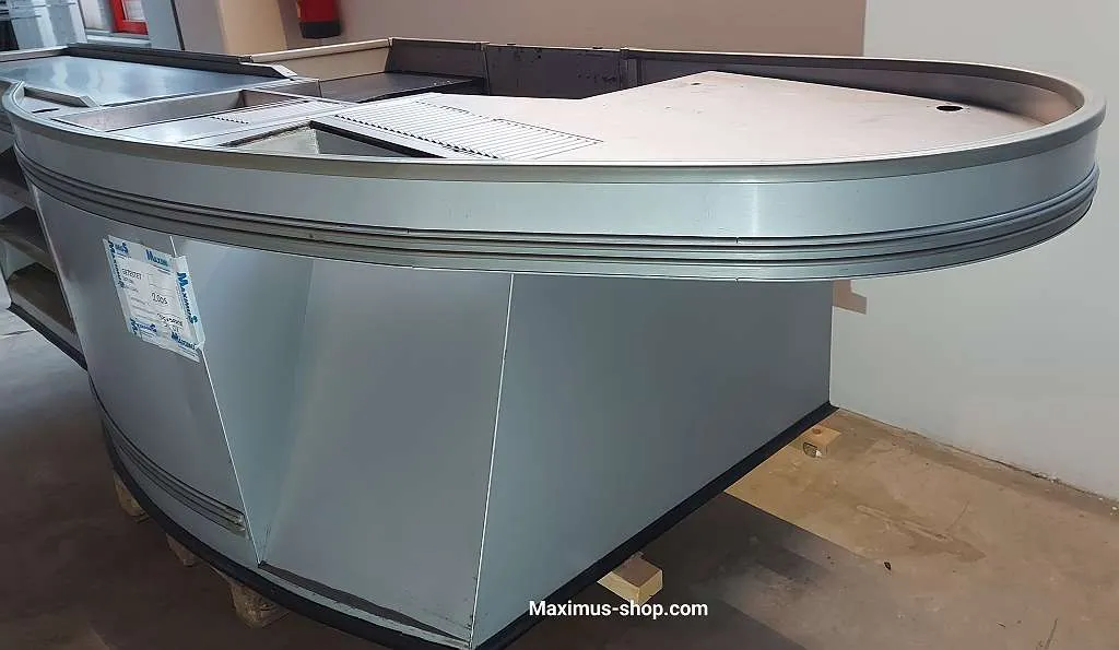 Harr Kassatisch mit Förderband 375cm Grau