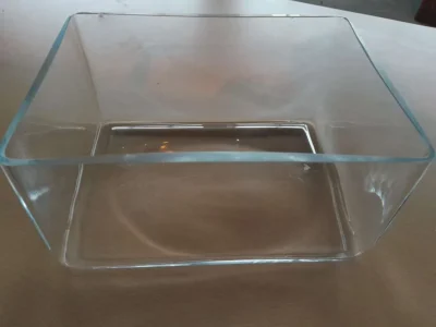 Dekorschale Dekorschüssel aus Glas 19,5x15x22cm