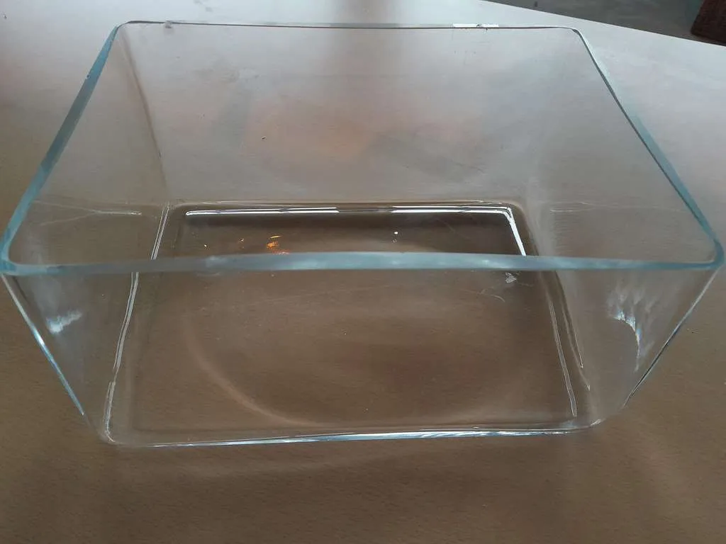 Dekorschale Dekorschüssel aus Glas 19,5x15x22cm