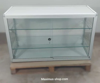 Glasvitrine 125cm Abschließbar Wandvitrine / Tischvitrine Neuware