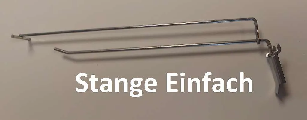 Klapphaken mit Etikettenträger Einfach und Doppelt