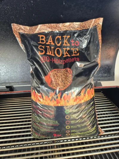 BBQ Holzpellets 9kg (Hickory / Buche) für Smoker & Grill