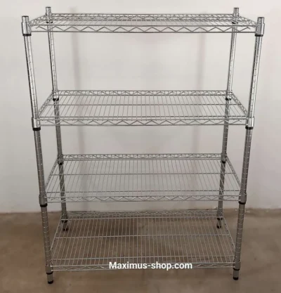Supermarkt-Wandregal Verzinkt 4 Gitterfächer 91cm (Neu OVP)