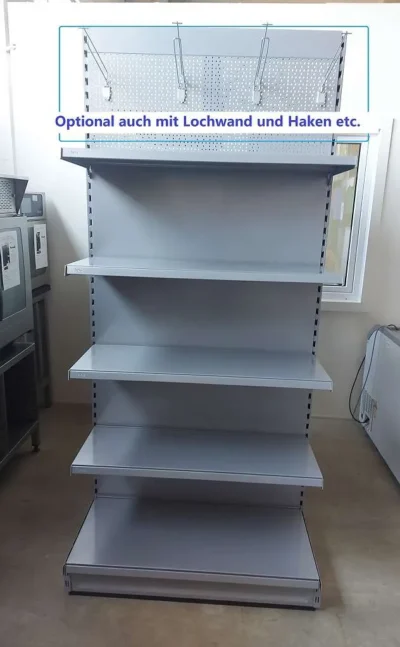 Supermarkt Wandregal / Gondelregal Neuware (pro lfm)