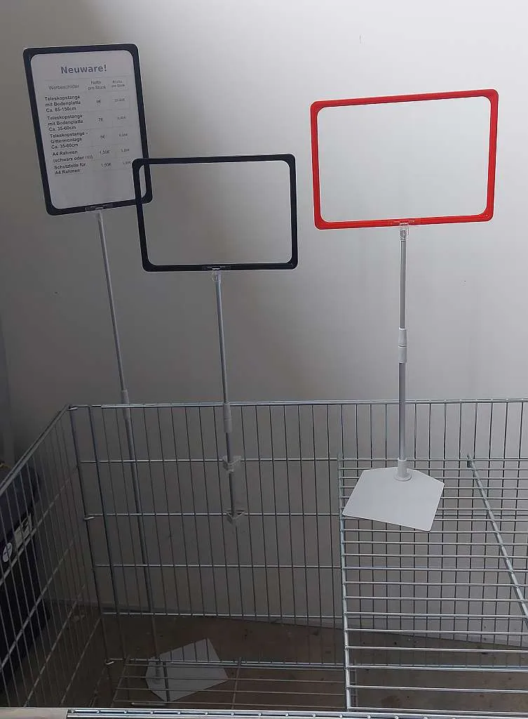 Plakatständer A4 Teleskop Werbeständer Neuware (ab 1,50€)