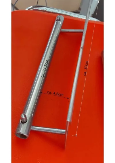 Nirosta Halterung Edelstahl für Folien & Küchentücher 30cm